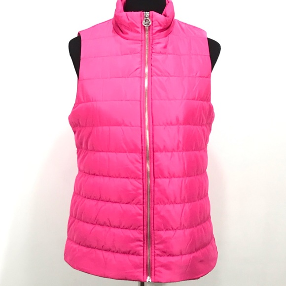 pink vest jacket